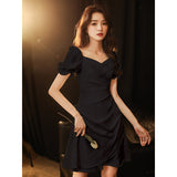 White Small Dress Can Usually Wear Light Luxury Small French Certificate Registration Dress Short Engagement Small HZ0517