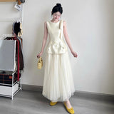 French Small Man Light Wedding Dress 2026 New Bride Simple Feinan Temperament Engagement Certificate Registration Daily Dress HZ0517