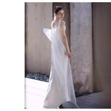 French Hepburn Light Luxury Wedding Bride Go Out Yarn Simple Temperament To Welcome The Famous Banquet Dinner HZ0517