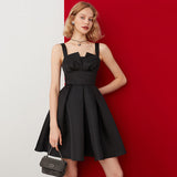 Black French Dress Hepburn 2026 New Summer Simple Design Can Wear Slings Small Black Skirts Every Day HZ0517