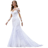 Wedding Fish Tail 2026 New Dress European-Style Long-Sleeved Leaky Back Wedding Banquet Exclusive HZ0517