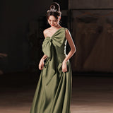 Black Evening Dress 2026 New Summer Ding Noodle Dress Female Breasts Long Company Graduation Dress HZ0517