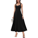 Small Dress 2026 New Temperament Elegant Solid Color High Belt Sling Pure Color Evening Dress HZ0517