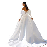Wedding Dress 2026 Spring New Simple Trend Wish Braid Bubble Sleeve Main Wedding Dress HZ0517