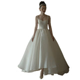 French Hepburn Light Wedding Dress Super Fairy Dreamson Slings Simple Yarn Retro Pongamy Skirt Dress HZ0517