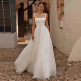 White Sling Tailed Bride Main Wedding Dress Simple Temperament French Outdoor Travel To Welcome Out Of The Yarn Niche HZ0517