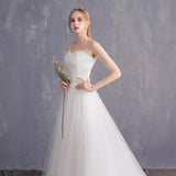 Main Wedding Dress 2026 New French Bride Wedding Stupor Rice White Simple Light Wedding Dress HZ0517