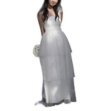 Sweet One-Shoulder Simple Travel Photo Wedding Dress Outdoor Lawn Wedding Dress Lady Wedding Dress HZ0517
