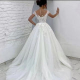 Direct Main Wedding Dress 2026 New Bridal Lace Word Shoulder-To-Shoulder Big Tail Wedding Dress HZ0517