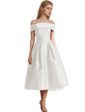 Evening Dress Rose Red Shoulder 2026 New Set Of Life Dress Birthday Temperament Dress HZ0517