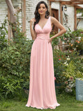 Evening Dress Plus Fat Deep V Lead Bridesmaid Party Pregnant Women Large-Size Dress Solid Color High-Waist Dress HZ0517