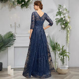 Banquet Evening Dress Lace Light Luxury Niche Hot Host High-End Dress Can Usually Be Worn HZ0517
