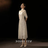 The New Registration Dress Of The New Registration Dress In The Spring Of 2026 Can Usually Wear The Daily Retro Light Wedding Dress. HZ0517