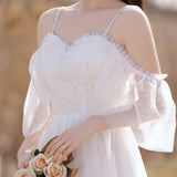 White License Small Dress 2026 New Temperament Short Fairy Elegant Thin Arm Wearing Dress HZ0517