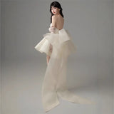 Small Morning Dress New Dinner Party Birthday Party Toast Light Luxury Bride Wedding Light Wedding HZ0517
