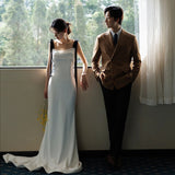 Hanging Belt Light Wedding Dress 2026 New French Vertine Bridal Wedding Dress HZ0517