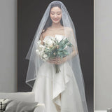 French-Style Densted Wedding Dress 2026 New Korean Version Of The Bride Wedding Trip To Shoot A Small Hepburn White Go Out Yarn Light HZ0517