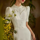 French-Style Densted-Faced Light Wedding Dress 2026 Spring New Bridal And Female Retro Court Fasing HZ0517