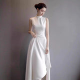 French Temperament Famous High Sense Light Luxury Niche Design Sleeveless Dress Women's Party Dress HZ0517