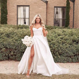 2026 Spring New Twistness Simple Atmosphere Modest French-Style Wedding Dress HZ0517