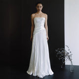 Brased Retro Light Wedding Dress 2026 New Small Simple Design Feeling Bride White Engagement Trip To The Gown HZ0517