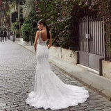 New Bridal Dress White Sexy Bare Sling Light Wedding Dress Small Tail Wedding Dress Female HZ0517