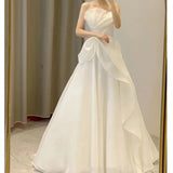 Light Wedding Dress 2026 New Bride With A Simple Yarn Display Thin Main Yarn Travel Pat Welcome Yarn Small Tailed HZ0517