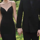 The New Studio Theme Black Slings Live On The Exterior Of The Couple Photo Dress Girl Style Wedding Photography Suit HZ0517