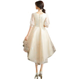 Banquet Evening Dress 2026 New Champagne Color Before The Long High-End Performance Show Fair Year Small Dress Dress HZ0517