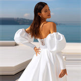 Wedding Dress 2026 Spring New Simple Trend Wish Braid Bubble Sleeve Main Wedding Dress HZ0517
