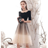 Starry Sky Gradient Evening Dress Women 2026 Spring New Banquet Temperament Small Dress Can Usually Wear A Dress HZ0517