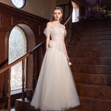 White Fishtail Light Wedding Dress Bride 2026 New Engagement Wedding Dress Welcome Yarn Lace Brae Light Wedding Dress HZ0517