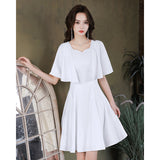 Daily Small Dress Girl Summer Banquet Temperament Light Luxury Small French Fasci Ediaverted Champagne Dress HZ0517