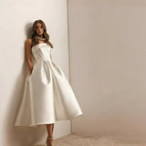 Temperament Light Wedding Dress 2026 Spring New Breast-Skinny Sweet Bridal Dress Woman HZ0517