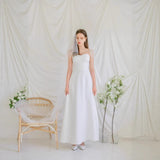 Korean Version Of Simple Breast-Wear Wedding Dress 2026 New Sen Series Super Fairy Retro Sweet Dress Travel Photo Wedding Dress HZ0517