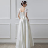 French Light Wedding Dress 2026 New Dens Down To Welcome Yarn Small Man Can Wear A Pass Travel Dress HZ0517