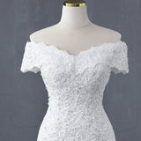 The New 2026 Chinese-Style Lace Mid-Rise Temperament Dreamy Gradient White New Chinese Wedding Dress Can Be Determined HZ0517