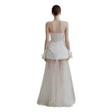 Sing Noodle Travel Photo Wedding Dress Bra Bridal Short License Registration Small White Dress Engagement Fairy Treasure White Dress HZ0517
