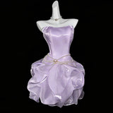 Evening Dress Solid Color Palming Body Slimming Party Host Small Fairy Gas Daily Birthday Party Dress HZ0517