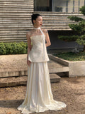 New Chinese Morning Dress Woman 2026 Spring New Breast-Wielgment Certificate Engaged Bride Out Of The Cabinet To Shoot Breast Light Wedding Dress HZ0517
