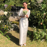 Korean-Style Same Light Wedding Dress 2026 Spring New Set Of Simplicity To Go Out To Welcome Small Dress HZ0517
