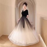 Banquet Evening Dress 2026 New Choir Conducting Evening Dress Host Banquet Piano Performance Dress HZ0517