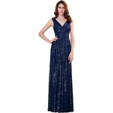 V-Neck Lute Long Evening Dress Party Thin Ball Dress Dress Dress High Sense HZ0517