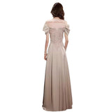 Champagne Evening Dress Dress Female Banquet Temperament Light Luxury Niche 2026 French Host High-End Art Exam Dress HZ0517