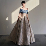 High-Level Evening Dress Women's Banquet Light Luxury Small Art Show Adult Ceremony High-End Host Dress Dress Dress Is Thin HZ0517
