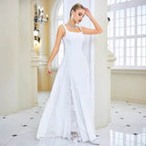 White Hanging Evening Dress 2026 New Fashion Temperament Elegant Dress Fashion Banquet Evening Dress HZ0517