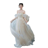 Travel Shot Wedding Dress 2026 Spring New Thighs Go Out Morning Robes And Super Fairy At The Runaway Princess Welcome Dress HZ0517