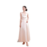French White V Collar Sleeveless Light Wedding Dress Simple Sen Temperament Tidive Engagement Certificate Small Dress Can Wear Small White Dress Every Day HZ0517