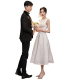 Certificate Registration Wedding Dress Small Luxury Princess Graduation Host Banquet Engagement Dress Daily Dress HZ0517