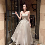 Fairy French Fascery Evening Dress With Dress Female Student Art Show Host Adult Ceremony Sexy Thin HZ0517